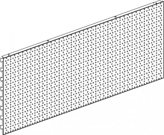 Zadní panel 200/1250mm děrovaný !OBJ!