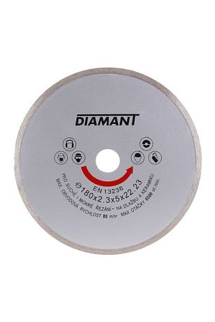 Kotouč diamantový DIAMANT 180x2. 3x22. 2mm plný