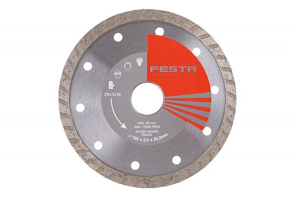 Kotouč diamantový FESTA TURBO 125x2. 4x22. 2mm