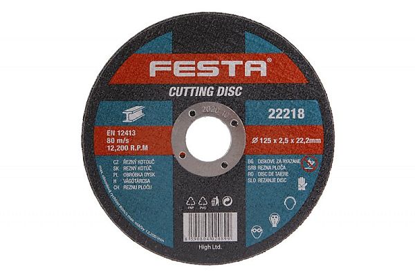 Kotouč řezný FESTA na kov 125x2. 5x22. 2mm