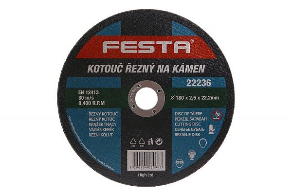 Kotouč řezný FESTA na kámen 180x2. 5x22. 2mm